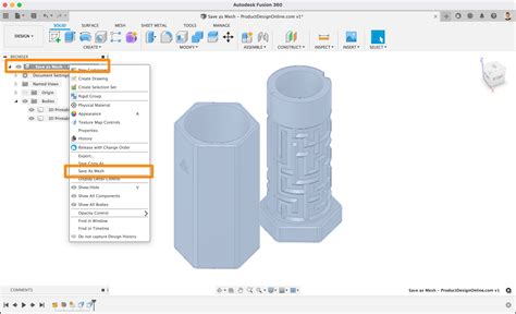 fusion 360 save as stl